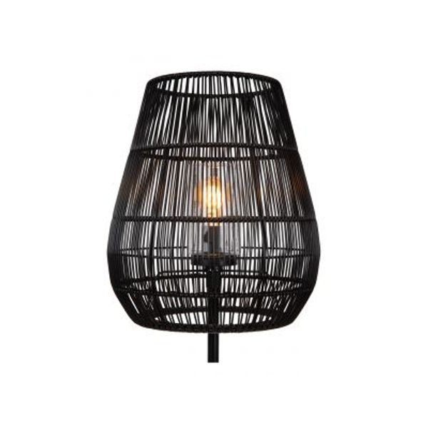 Lucide NERIDA Vloerlamp Buiten-Zwart-Ø35-1xE27-40W-IP44