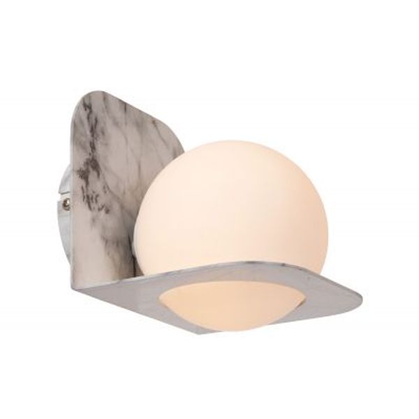 Lucide DAVY Wandlamp Badk.-Zwart-1xG9-33W-IP44-Glas