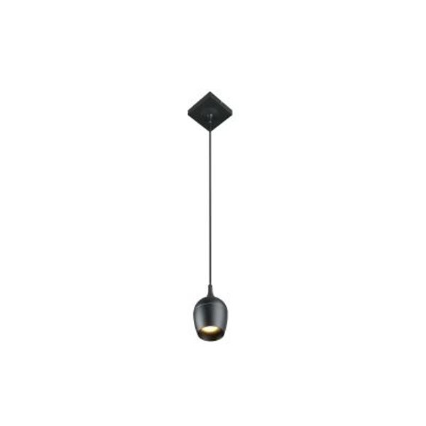 Lucide PRESTON Hanglamp Badk.-Zwart-Ø10-1xGU10-50W-IP44