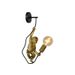 Lucide CHIMP. Wandlamp-Zwart-1xE27-60W-Kunsts.