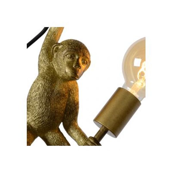 Lucide CHIMP. Wandlamp-Zwart-1xE27-60W-Kunsts.