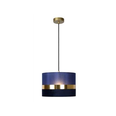 TUSSE. Hanglamp-Blauw-1xE27-60W-Linnen  Lucide