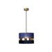 Lucide TUSSE. Hanglamp-Blauw-1xE27-60W-Linnen