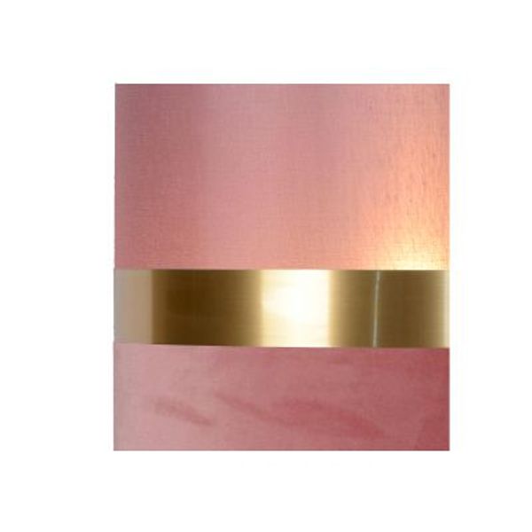 Lucide TUSSE. Hanglamp-Roze-1xE27-60W-Linnen