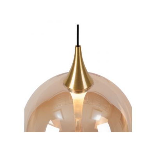 Lucide GISELA Hanglamp-Amber-LED Dimb.-3,6W-2700K-Glas