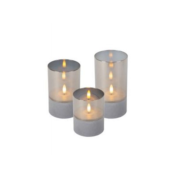 Lucide VELAS Tafellamp-Fumé-LED-Glas