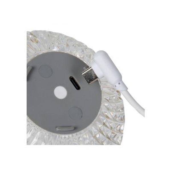 Lucide CINTRA Tafellamp-Transp.-Ø11-LED Dimb.-2W-2700K