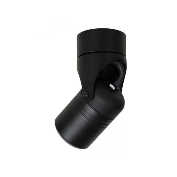 Lucide NIORT Wandspot Buiten-Zwart-1xGU10-6W-IP44-Alumin.