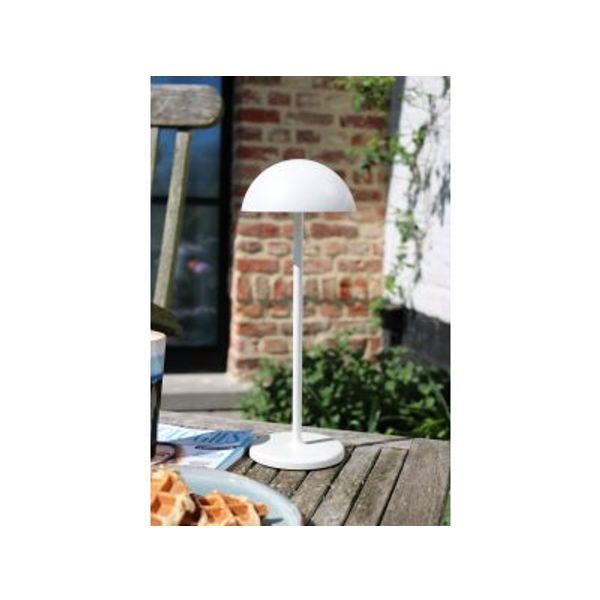 Lucide JOY Tafellamp Buiten-Wit-Ø12-LED Dimb.-1,5W-3000K