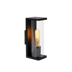 Lucide SLIGO Wandlamp Buiten-Zwart-1xE27-15W-IP54-PVC