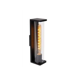 Lucide SLIGO Wandlamp Buiten-Zwart-1xE27-15W-IP54-PVC