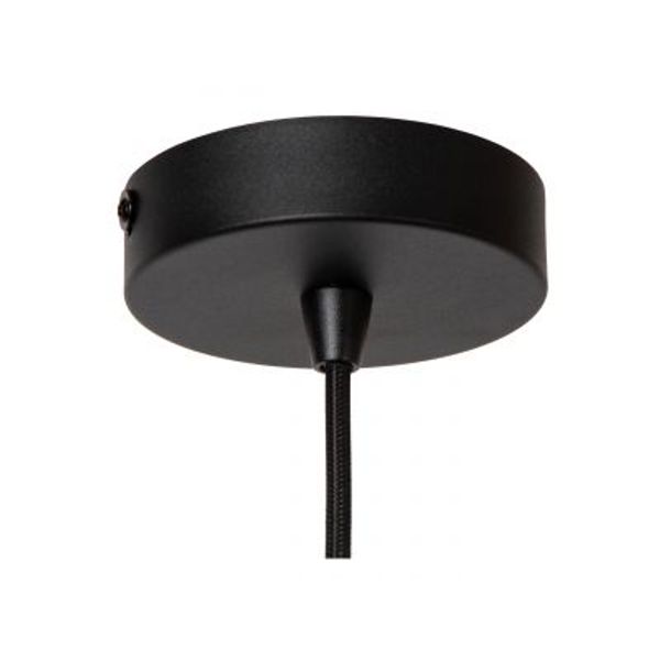 Lucide ROSAS Hanglamp-Zwart-Ø26-1xE27-40W-Metaal