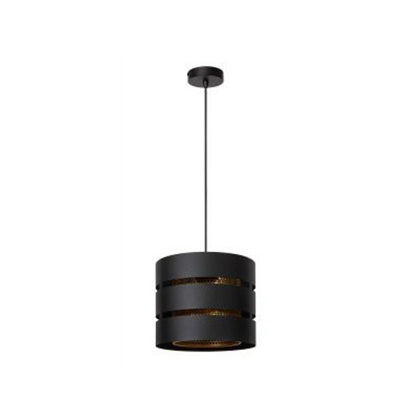 Lucide ROSAS Hanglamp-Zwart-Ø26-1xE27-40W-Metaal