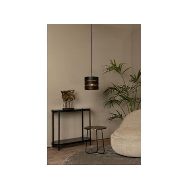 Lucide ROSAS Hanglamp-Zwart-Ø26-1xE27-40W-Metaal