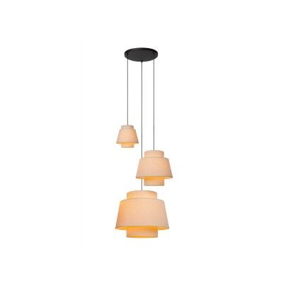 TRIBUTE Hanglamp-Beige-3xE27-40W-Stof  Lucide