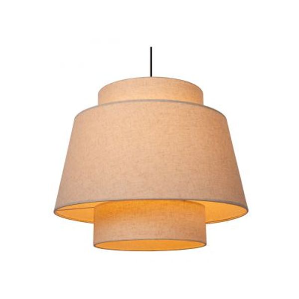 Lucide TRIBUTE Hanglamp-Beige-Ø60-1xE27-40W-Stof