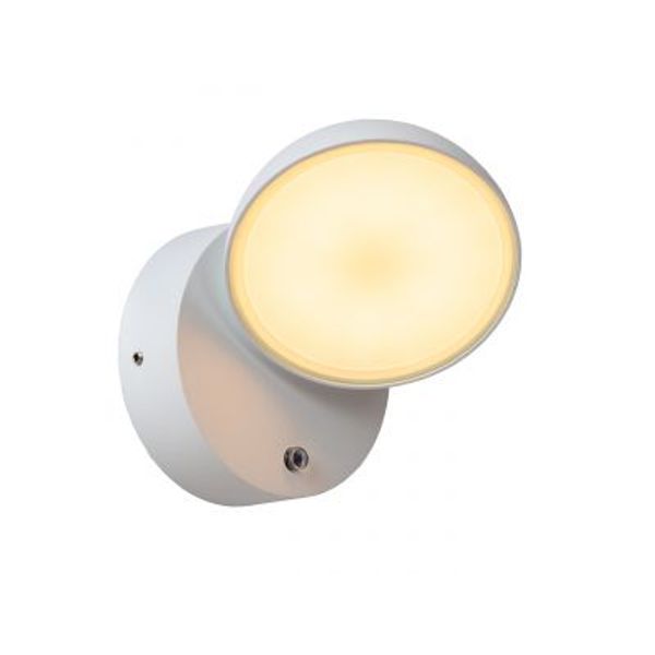 Lucide FINN Wandlamp Buiten-Wit-LED-12W-3000K-IP54-Metaal