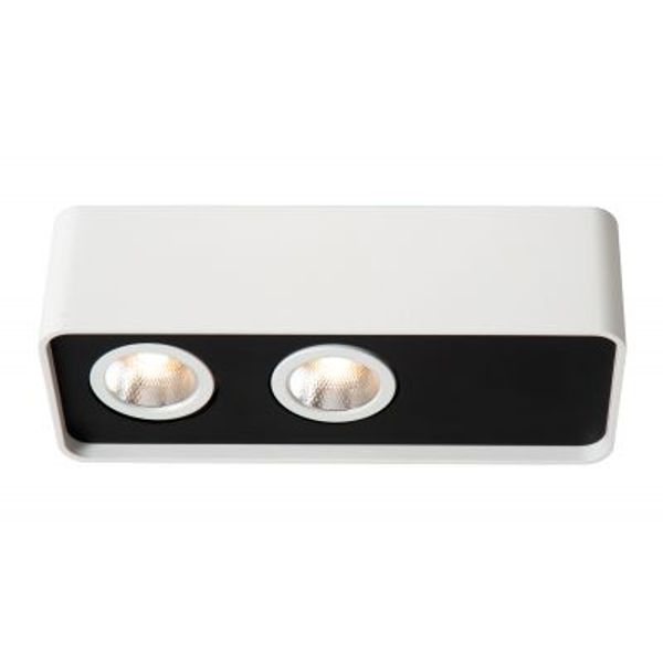 Lucide ANGULAR Plafondspot-Wit-LED Dimb.-6W-2700K-Alumin.