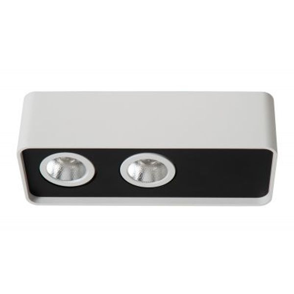 Lucide ANGULAR Plafondspot-Wit-LED Dimb.-6W-2700K-Alumin.