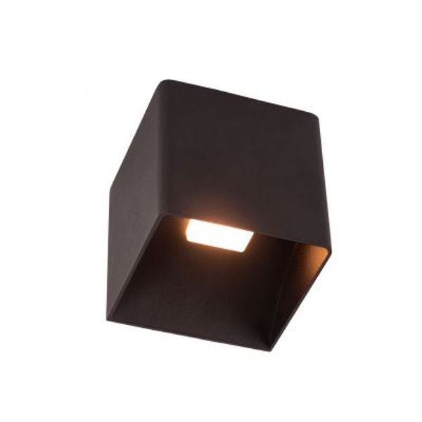 Lucide VERTIGO Wandlamp-Zwart-LED Dimb.-6W-2700K-5V-IP54