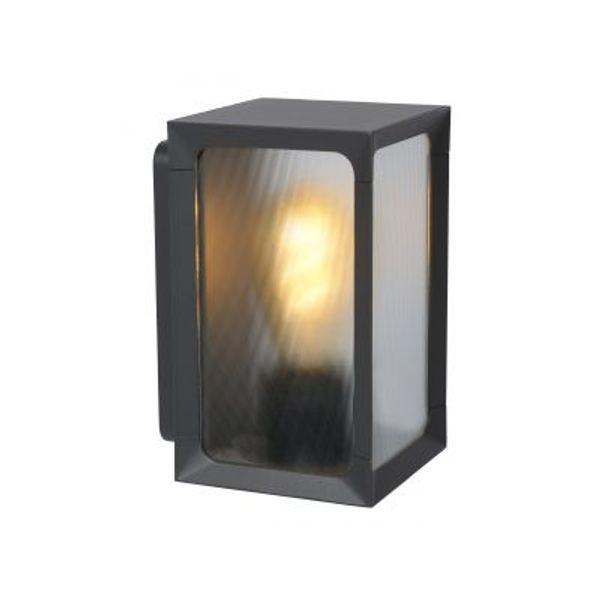 Lucide CAGE Wandlamp Buiten-Antrac.-LED-1xE27-18W-IP44