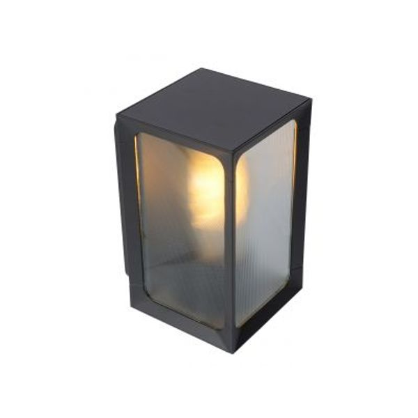 Lucide CAGE Wandlamp Buiten-Antrac.-LED-1xE27-18W-IP44