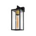 Lucide LAURENS Wandlamp Buiten-Zwart-1xE27-40W-IP54-Glas