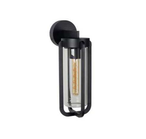 GARLAND Wandlamp Buiten-Zwart-1xE27-20W-IP44-Glas  Lucide