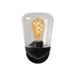 Lucide TULSA Wandlamp Buiten-Zwart-1xE27-40W-IP44-Glas