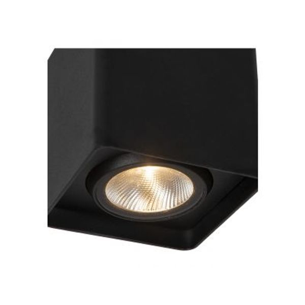 Lucide LEEDS Plafonnière Buiten-Zwart-LED-9W-2700K-IP54