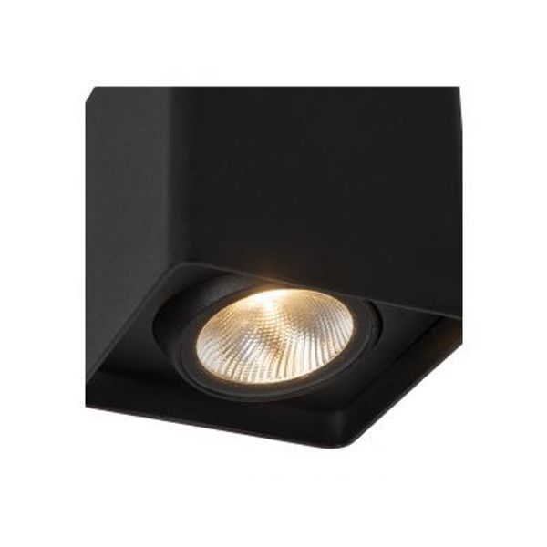 Lucide LEEDS Plafonnière Buiten-Zwart-LED-9W-2700K-IP54