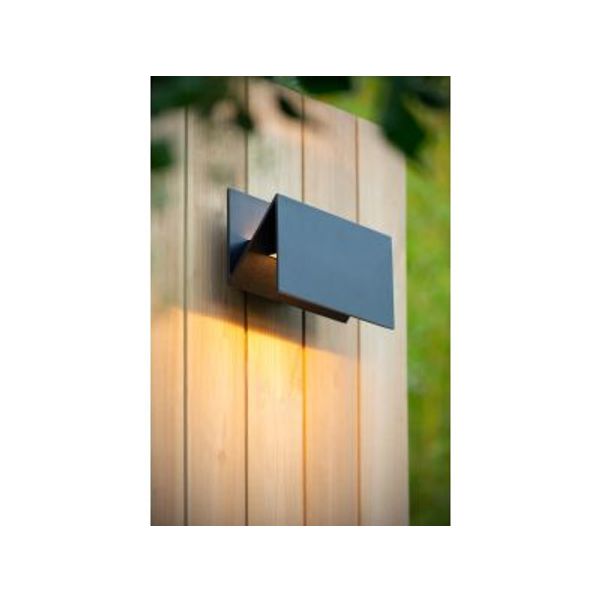 Lucide SWINDON Wandlamp Buiten-Zwart-LED-16W-2700K-IP54