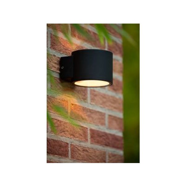 Lucide OXFORD Wandlamp Buiten-Zwart-1xG9-5W-IP54-Alumin.