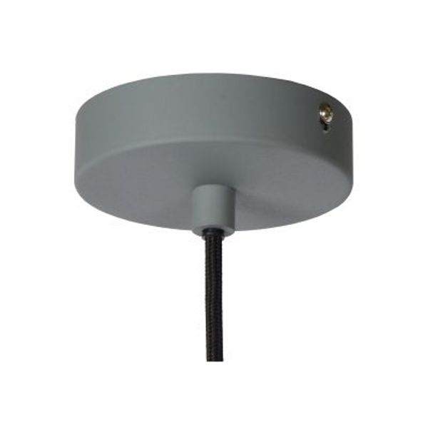 Lucide RAYCO Hanglamp-Grijs-Ø45-1xE27-40W-Staal