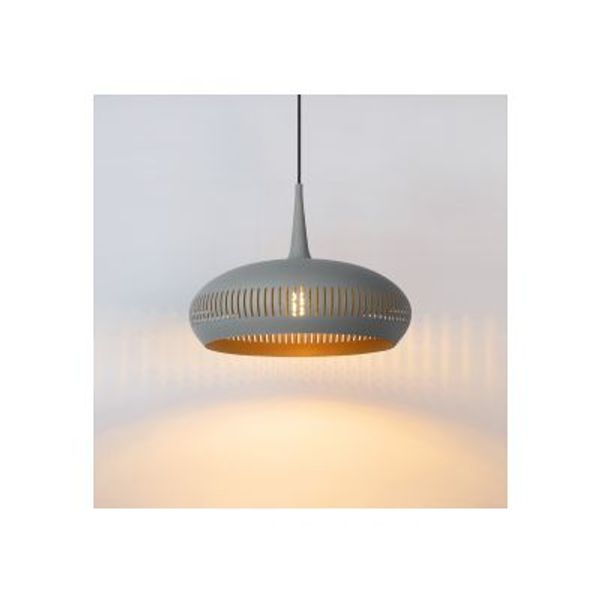 Lucide RAYCO Hanglamp-Grijs-Ø45-1xE27-40W-Staal