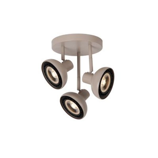 Lucide SENSAS Plafondspot-Beige-Ø25,8-3xGU10 (ES111)-12W