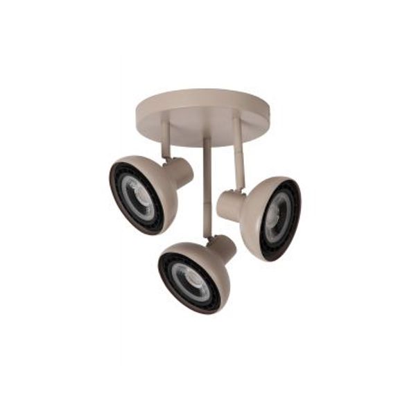 Lucide SENSAS Plafondspot-Beige-Ø25,8-3xGU10 (ES111)-12W