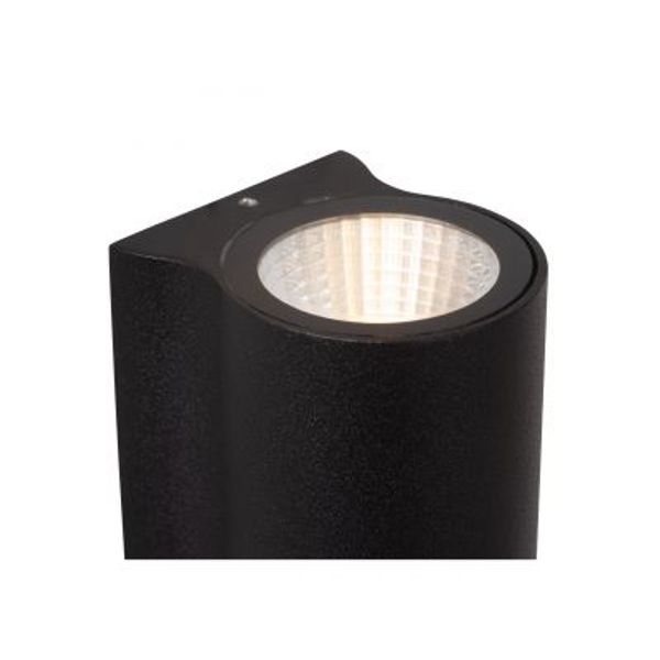 Lucide AKRA Wandlamp Buiten-Zwart-LED-6W-3000K-IP54