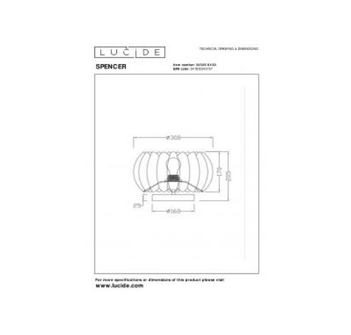 SPENCER Tafellamp-Zwart-Ø30-1xE27-40W-Vilt  Lucide