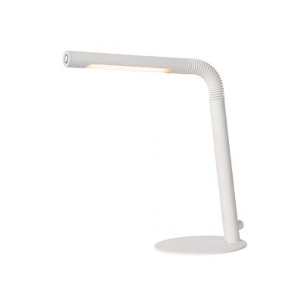 Lucide GILLY Bureaulamp-Wit-LED Dimb.-3W-2700K-Metaal