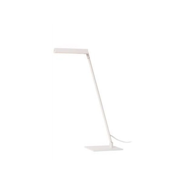 Lucide LAVALE Tafellamp-Wit-LED Dimb.-3W-2700K-Metaal