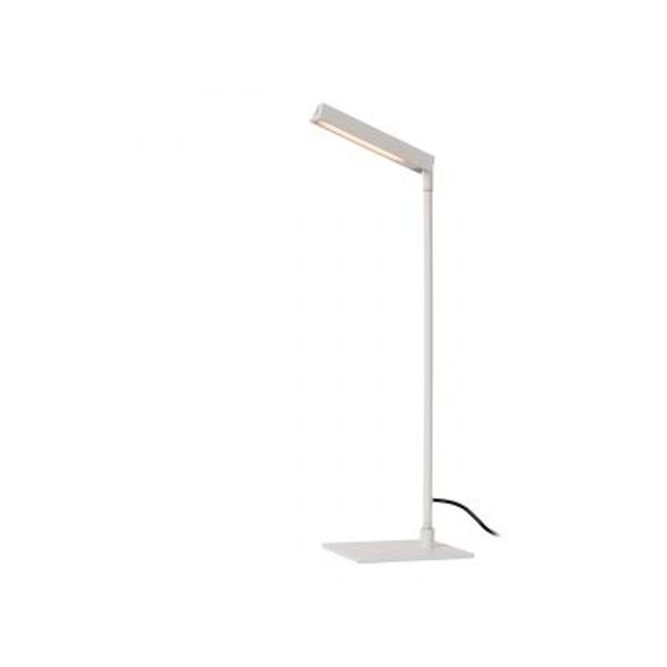 Lucide LAVALE Tafellamp-Wit-LED Dimb.-3W-2700K-Metaal