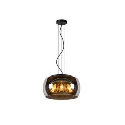 Lucide OLIVIA Hanglamp-Fumé-Ø40-3xE27-40W-Glas