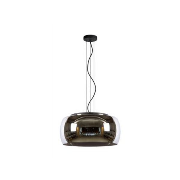 Lucide OLIVIA Hanglamp-Fumé-Ø50-3xE27-40W-Glas