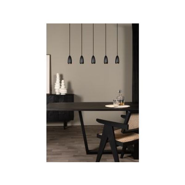 Lucide EVORA Hanglamp-Zwart-Ø10-5xGU10-35W-Metaal