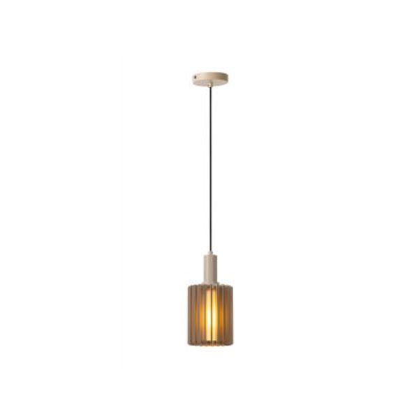 Lucide LAMBRES Hanglamp-Taupe-1xE27-40W-Alumin.