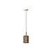 Lucide LAMBRES Hanglamp-Taupe-1xE27-40W-Alumin.