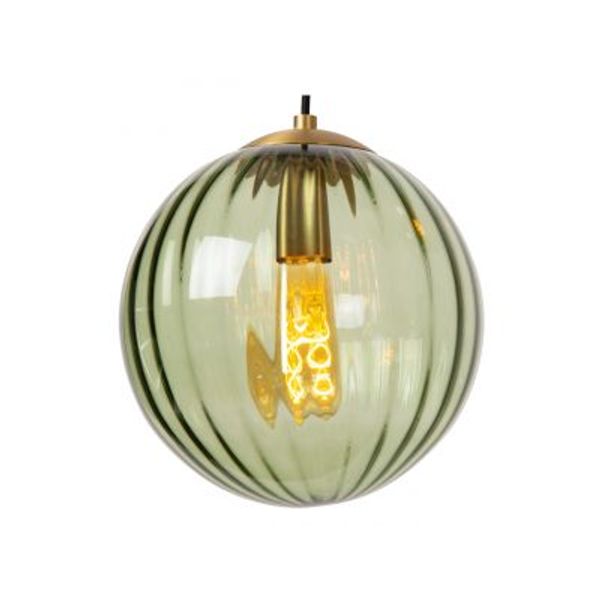 Lucide MONSARAZ Hanglamp-Groen-Ø35-3xE27-40W-Glas