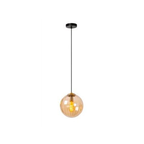 Lucide MONSARAZ Hanglamp-Amber-Ø25-1xE27-40W-Glas