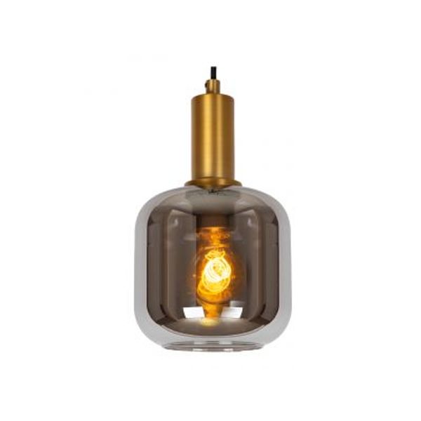 Lucide JOANET Hanglamp-Fumé-Ø16-1xE27-40W-Glas